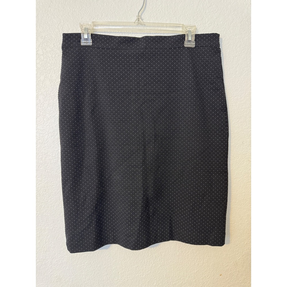 Banana Republic Women's Size 10 Black Polka Dot Pencil Skirt Career